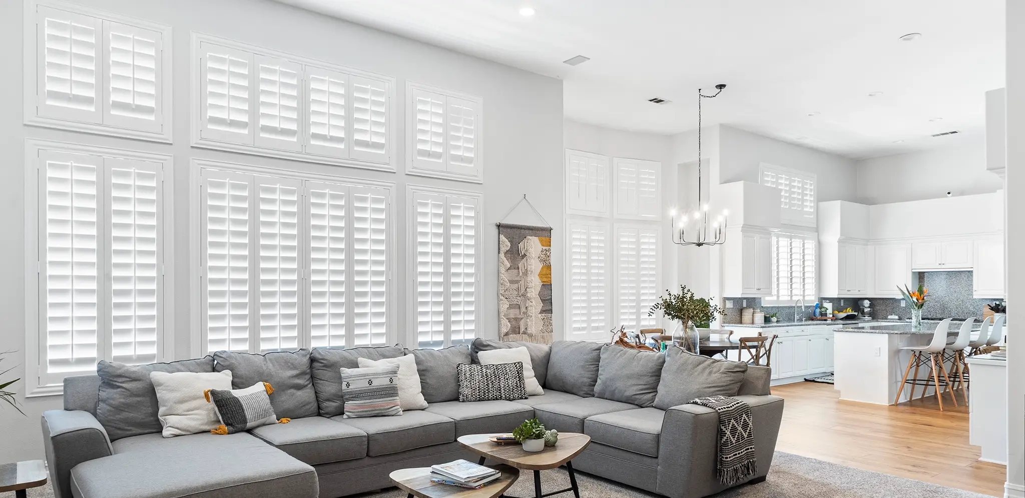 Shutters in a Destin living room