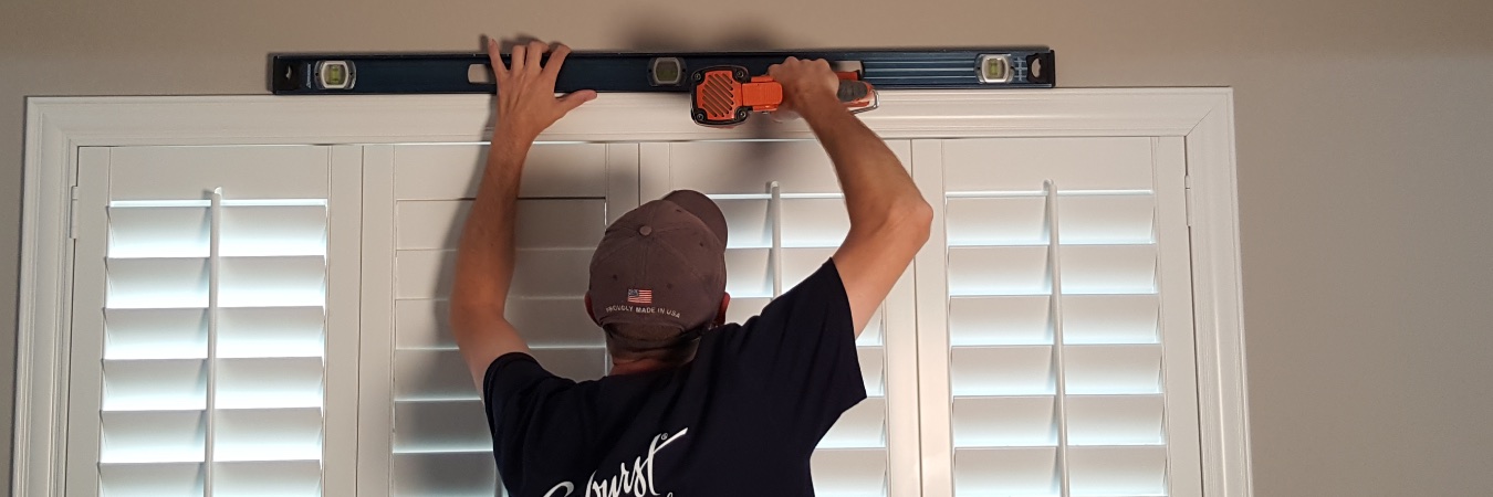 Installing shutters in Destin