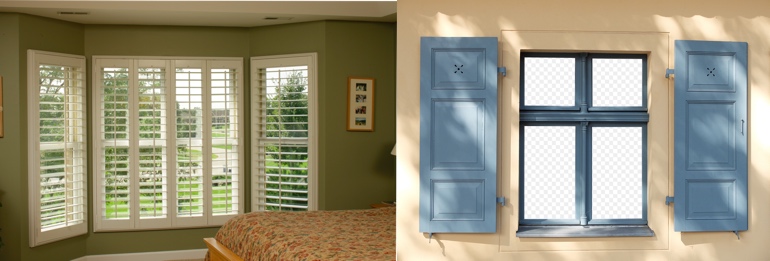 Destin Florida exterior and interior shutters