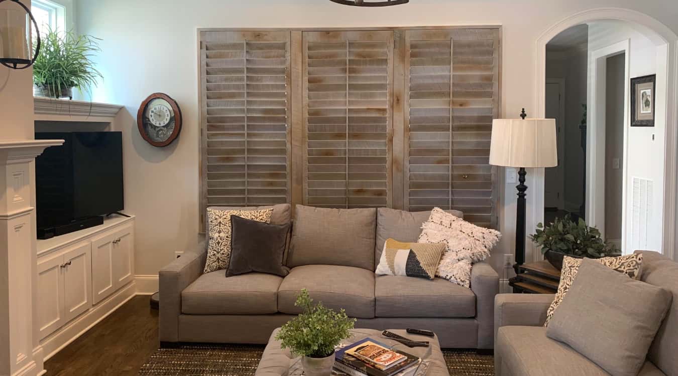 Reclaimed wood shutters in Destin